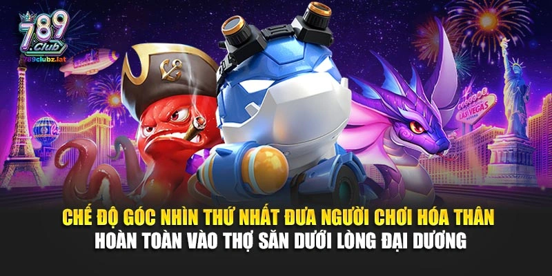 Chế độ góc nhìn thứ nhất đưa người chơi hóa thân hoàn toàn vào thợ săn dưới lòng đại dương