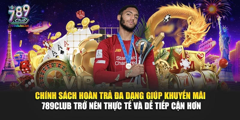 Chính sách hoàn trả đa dạng giúp khuyến mãi 789Club trở nên thực tế và dễ tiếp cận hơn